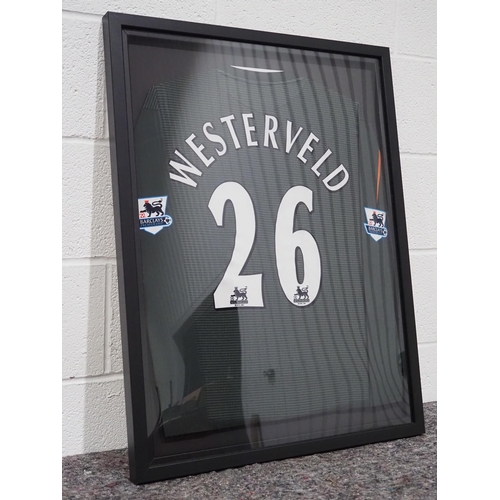 277 - Liverpool FC framed goalkeeper shirt - Westerveld 26