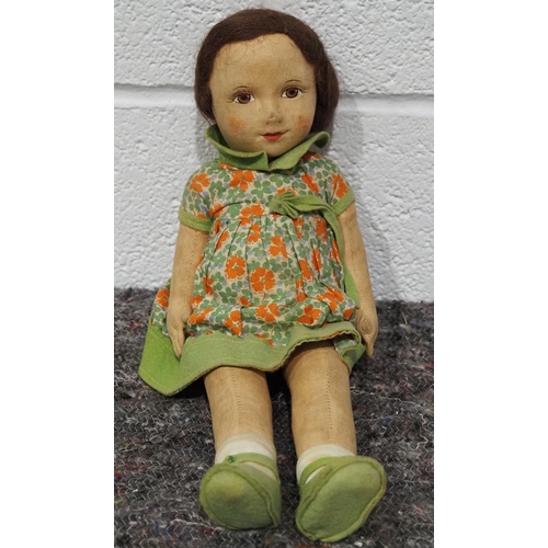 51 - Vintage Chad Valley doll. Circa 1940