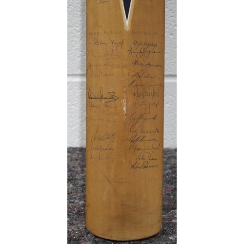 276 - Duncan Fearnley cricket bat signed by Australia, England, West Indies and Warwickshire during 1983 W... 