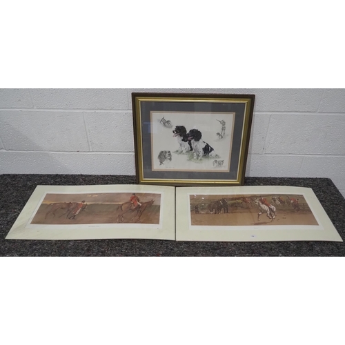 262 - Framed print of spaniels by Nigel Hemming 11