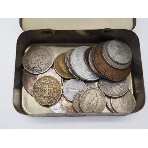 187 - Collection of foreign coins to include come silver