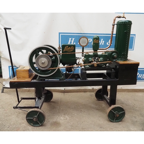 183 - Lister Brownhall open crank stationary engine, 1⅓hp. SN. 11022. Very rare engine in working order, o... 