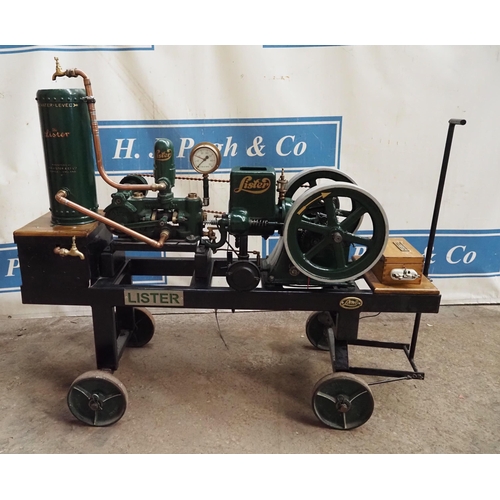 183 - Lister Brownhall open crank stationary engine, 1⅓hp. SN. 11022. Very rare engine in working order, o... 