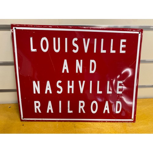 268A - Tin sign - Louisville and Nashville Railroad 11