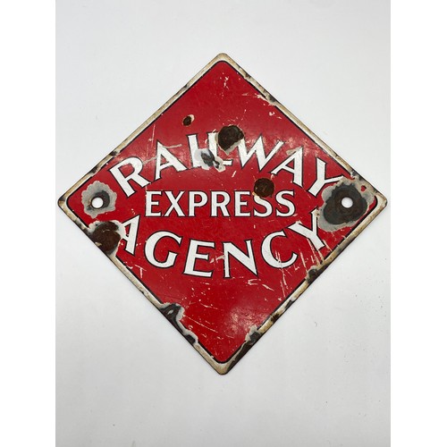 269 - Enamel sign - Railway Express Agency 11