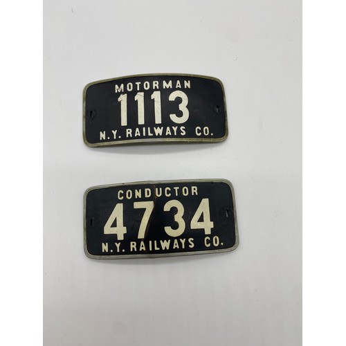 270A - New York railway hat badges - 2