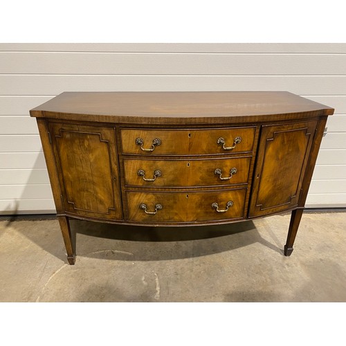 451 - Walnut bow fronted sideboard 36