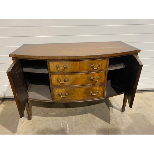 451 - Walnut bow fronted sideboard 36