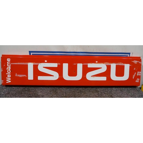 161 - Large sign - Isuzu 71 x 16