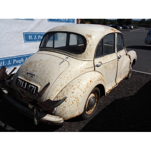 256 - Morris Minor 1000 saloon car project. 1958. 948cc.
Has been in the same family since the 1960's. Com... 