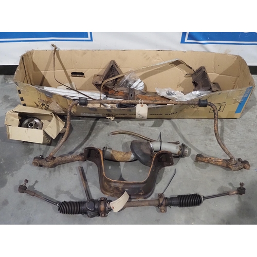 5 - Ford Capri mk1 steering rack, track control arm and other parts