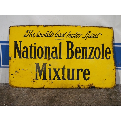 107 - Enamel sign - National Benzole Mixture 24