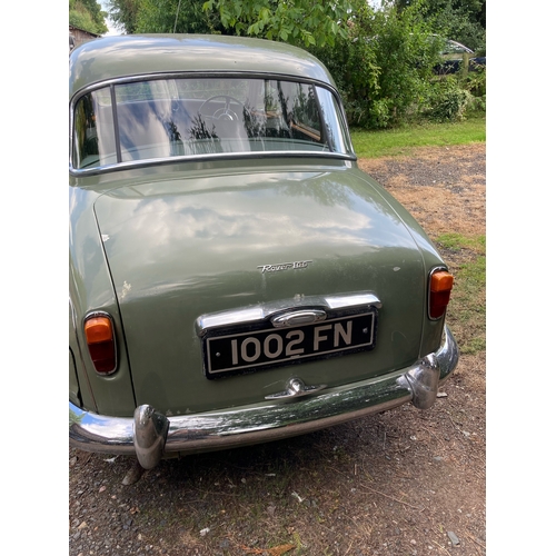 272 - Rover P4. Runs and drives well, some history, 60,000 miles, last MOT 2016. Transferable reg. 1002 FN