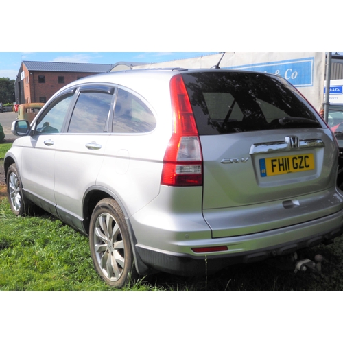 278 - Honda CR-V ES 2.2i-Dtec 4x4 Estate. 2011. Diesel. 2199cc. Runs and drives, air con, heated seats, el... 