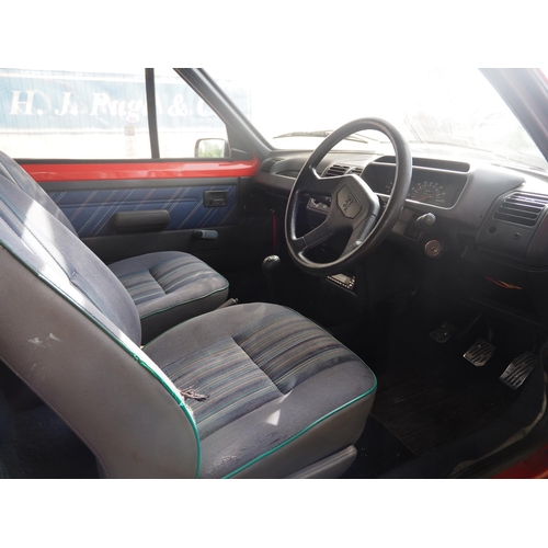 281 - Peugeot 205 CJ Junior convertible. 1992. Petrol. 1360cc. Runs and drives. Showing 92,142 Miles. Exha... 