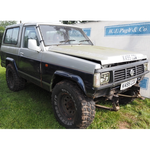 283 - Nissan Patrol HT Diesel Estate. 1992. Diesel. 2826cc. Runs and drives. Showing 81,372 miles.  Comes ... 