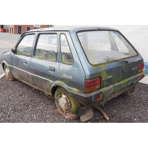 284 - Austin Metro City X car. Spares or repair. No docs