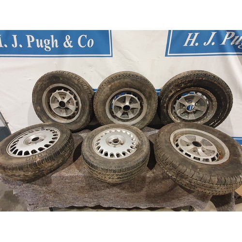 232 - Jaguar XJS alloy wheels and other wheels