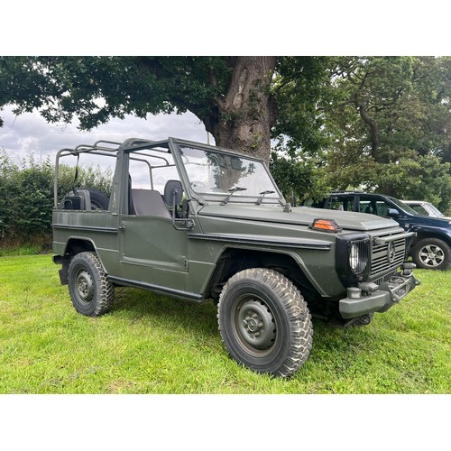 288 - Mercedes Benz G-Wagon 240 Military spec. 1990. Petrol engine in excellent order. Showing 3600 miles,... 