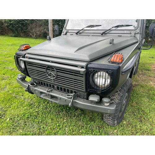 288 - Mercedes Benz G-Wagon 240 Military spec. 1990. Petrol engine in excellent order. Showing 3600 miles,... 