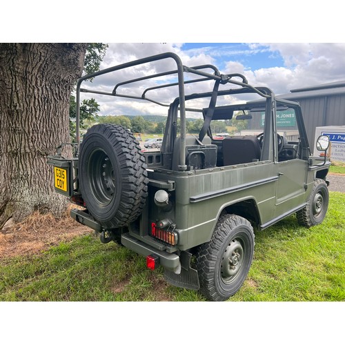 288 - Mercedes Benz G-Wagon 240 Military spec. 1990. Petrol engine in excellent order. Showing 3600 miles,... 