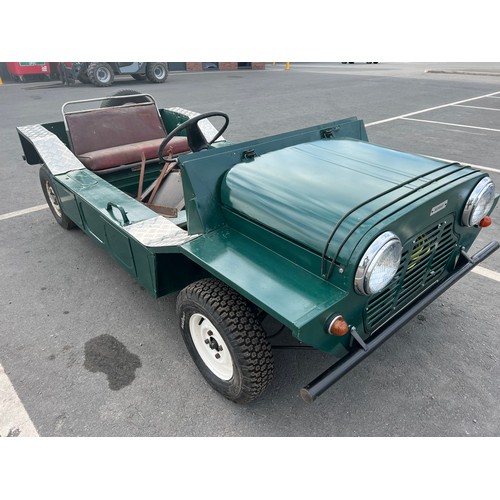 287 - Morris Mini Moke project. 1967. Engine has been run but needs recommissioning, needs new 2 tyres and... 