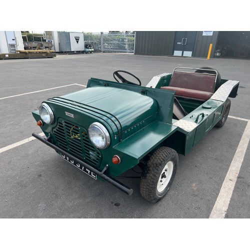 287 - Morris Mini Moke project. 1967. Engine has been run but needs recommissioning, needs new 2 tyres and... 