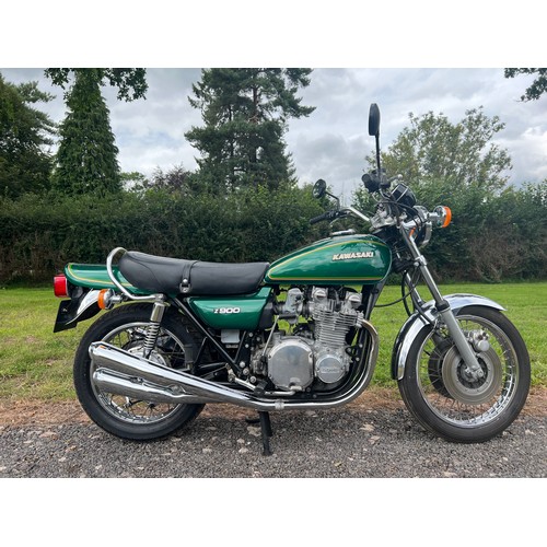829 - Kawasaki Z900 motorcycle. 1976. 903cc. 
Frame No. Z1F 112201
Engine No. Z1E 129886
From a private co... 