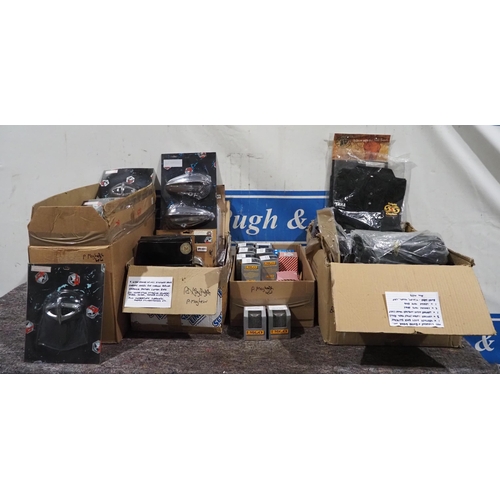 287 - Highway hawk mud flaps, air filters, chrome covers, tote bags, etc.