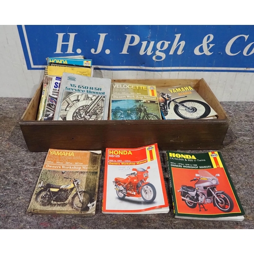 294 - Mixed Haynes manuals to include Honda, Yamaha and others