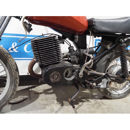 298 - MZ motorcycle project. Comes with spare parts and manual 
Engine no. 29/4102KO17