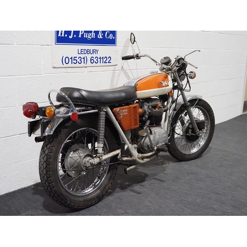 814 - BSA A65 Firebird motorcycle. 1971. 650cc.
Frame no. A65FS EE09087
Engine No. A65FS EE09087
Canadian ... 