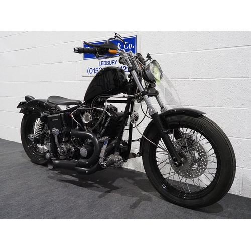 819 - Harley Davidson V-Twin motorcycle. 1200cc.
Frame No- 2A256142HO
Engine No-2A256142HO
Fitted with a 1... 