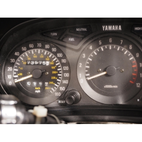 839 - Yamaha FJ1200 motorcycle. 1989. 1188cc.
MOT expired 28/2/23
Reg. F621 VDF. V5 and key
