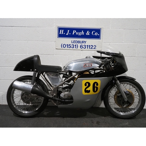 843 - Seely G50 race bike. 1990. 500cc.
Engine No- CSR26R.
Part of a private collection.
Current owner pur... 