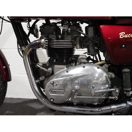 848 - Triumph T140 Buccaneer motorcycle. 1987. 750cc. 
Frame No-CDA29221
Engine No-CDA29221
Part of a priv... 