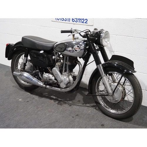855 - Norton model 50 motorcycle. 1959. 350cc.
Frame No. 68669 
Engine No. 68669
Engine in good order, goo... 