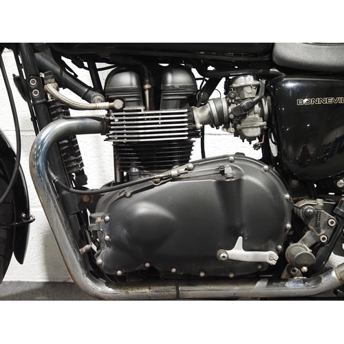876 - Triumph Bonneville motorcycle. 2008. 865cc. 
Frame No. SMTTJ9107G8354075
Engine No. 349098
Runs and ... 