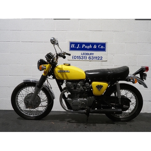 884 - Honda CL450 motorcycle. 1971. 450cc.
Frame No. CL4504114607
Property of a deceased estate, last ridd... 