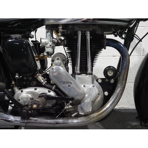 906 - Norton ES2 motorcycle. 1956. 500cc. 
Frame No. L468775
Engine No. F437354
Runs and drives but may ne... 