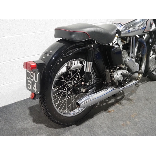906 - Norton ES2 motorcycle. 1956. 500cc. 
Frame No. L468775
Engine No. F437354
Runs and drives but may ne... 