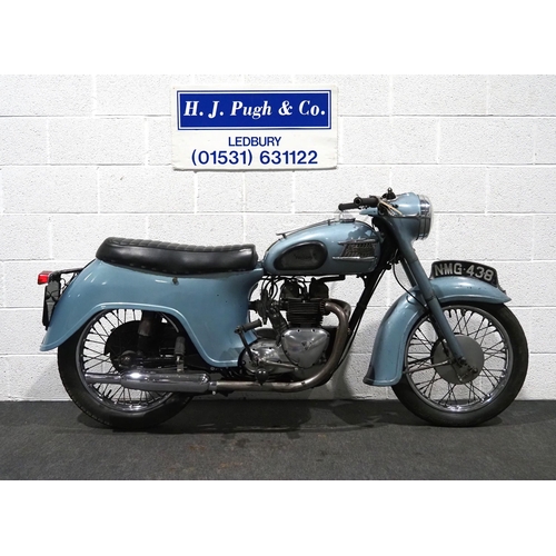 910 - Triumph 3TA motorcycle. 1963. 349cc. 
Frame No. H28747
Engine No. 3TAH28747
Runs and rides, fitted w... 