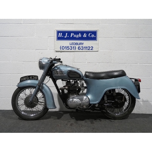 910 - Triumph 3TA motorcycle. 1963. 349cc. 
Frame No. H28747
Engine No. 3TAH28747
Runs and rides, fitted w... 