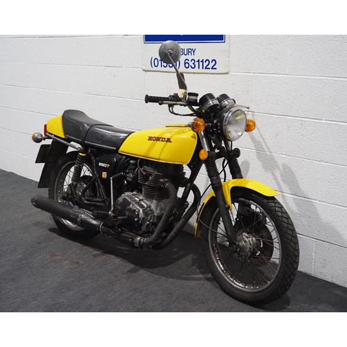 934 - Honda CJ250T motorcycle. 1977. 249cc.
Frame No. CJ250T-201314
Engine No. CJ250TE-2012850
Engine turn... 