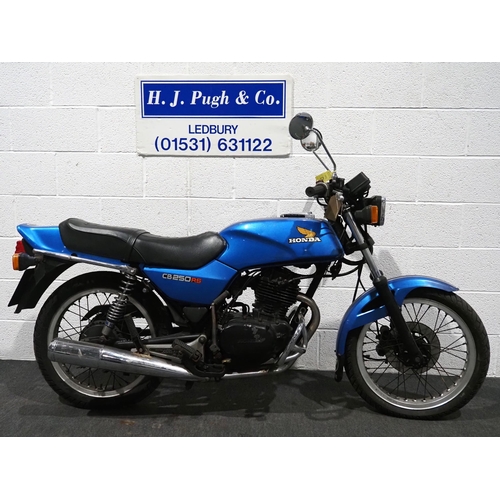 936 - Honda CB250RS motorcycle. 1980. 248cc.
Frame No. JHMMC02-2000926
Engine No. MC02E-2000933
Engine tur... 