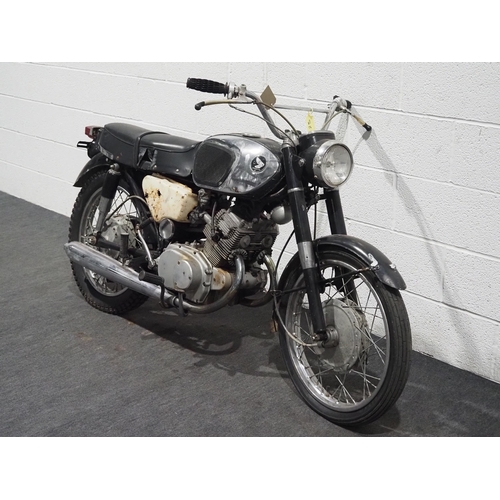 939 - Honda CB160 motorcycle. 1966. 
Frame No. B160-1060260
Engine No. B160L-1060092
Engine turns over, co... 