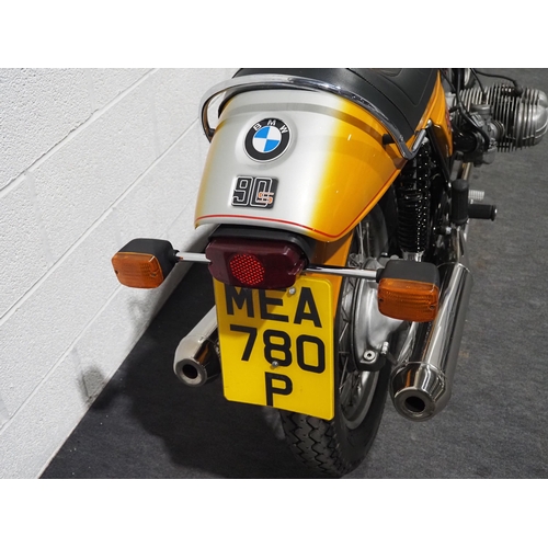 968 - BMW R90S motorcycle. 1976. 898cc
Frame No. 4090510
Engine No. 4090510
Bike was last ridden 23/8/23. ... 