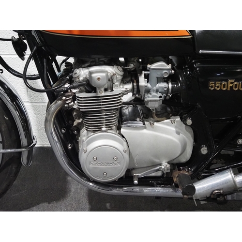 971 - Honda CB550 motorcycle. 1978. 549cc.
Frame No. CB550K-2107404
Was last running in July 2022.
Good or... 