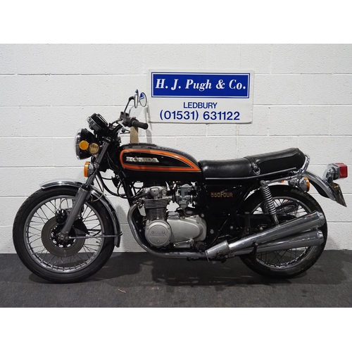 971 - Honda CB550 motorcycle. 1978. 549cc.
Frame No. CB550K-2107404
Was last running in July 2022.
Good or... 