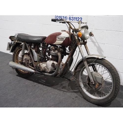 975 - Triumph TR6 motorcycle. 1971. 650cc.
Engine No. XE 05502 TR6C 
Property of a deceased estate, has be... 